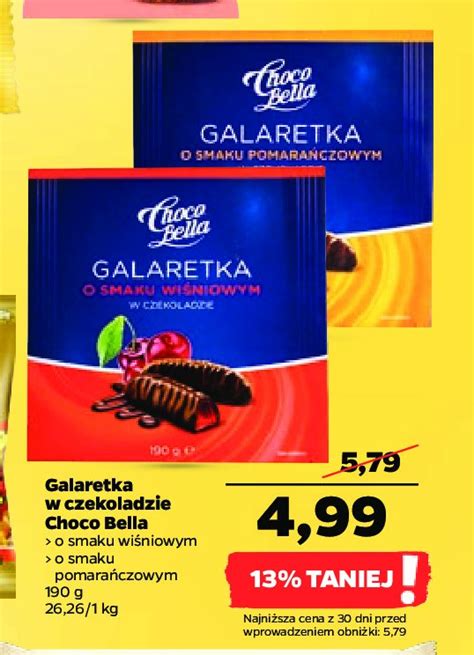 Galaretka W Czekoladzie Wi Niowa Chocobella Cena Promocje Opinie