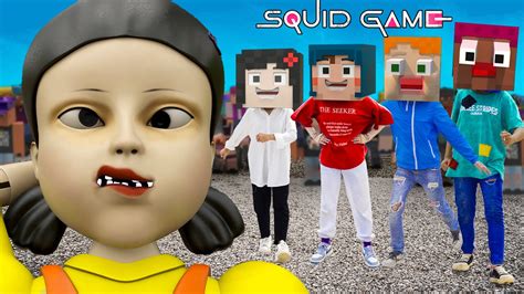 Squid Game 오징어 게임 Vs Monster School Squid Game Real Life