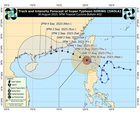 Pagasa Super Typhoon Goring On The Way Out Signal No 1 In 5 Areas Inquirer News