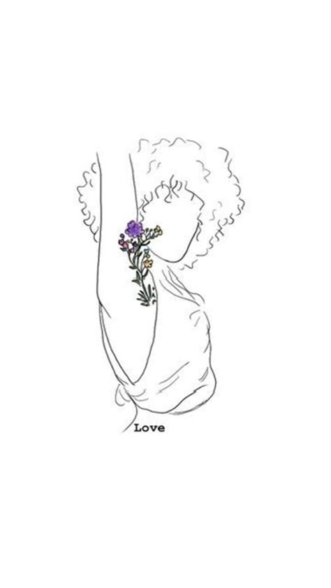 Self Love Drawing Instant Download Selflove Picture Aesthetic