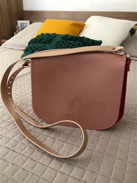 Bolsa Melissa Rose Vermelho Nunca Usada Bolsa De Ombro Feminina