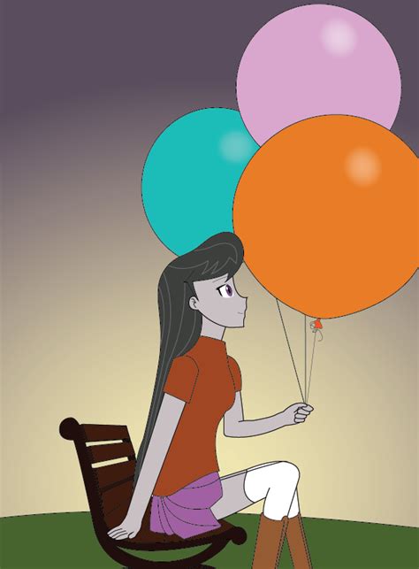 Octavia On A Bench Holding Big Balloons By Hakdurbin On Deviantart