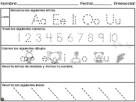 Cuaderno De Repaso Para Preescolar E Infantil Imagenes Educativas