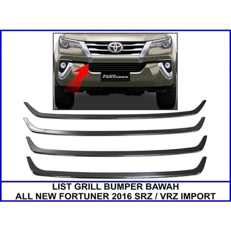 Jual List Grill Bumper Bawah All New Fortuner Srz Dan Vrz Shopee