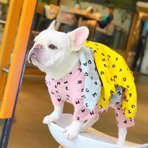 French Bulldog Onesie For Dog Onesie Pajamas For Dogs Pug Outfits