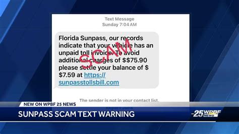 Sunpass Warns Of Scam Text Messages Targeting Users