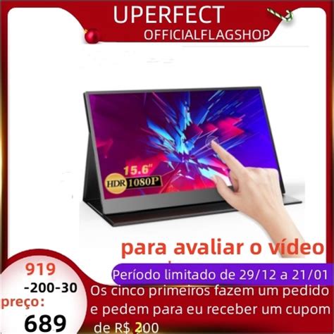 Uperfect Monitor Port Til P Tela Sens Vel Ao Toque Usb Tipo