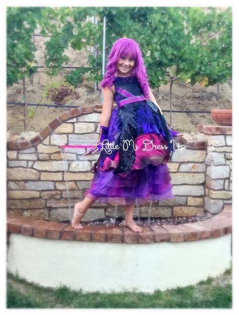 Mal costume size 14 /descendants 2 /purple cotillion dress / mal dress/ mal Coronation dress ...