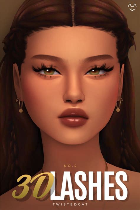 3D Lashes No 4 TwistedCat In 2024 Sims 4 Cc Eyes Sims Hair Sims 4