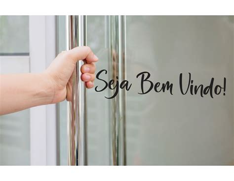 Adesivo Para Porta Seja Bem Vindo Kradesivos