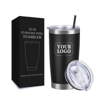 Custom Logo 20oz 30 Oz Stainless Steel Double Wall Travel Coffee Mug