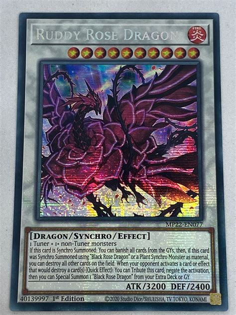 Ruddy Rose Dragon Mp22 En077 Genesis Tcg