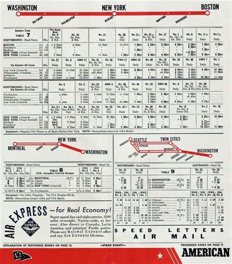 American Airlines Timetables And Route Maps The Airchive