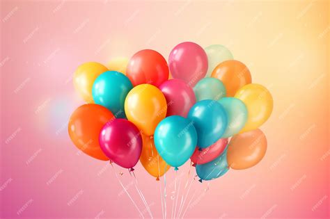 Premium AI Image | Happy birthday banner gradients with balloons 01