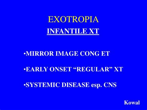 PPT - EXOTROPIA PowerPoint Presentation - ID:414817