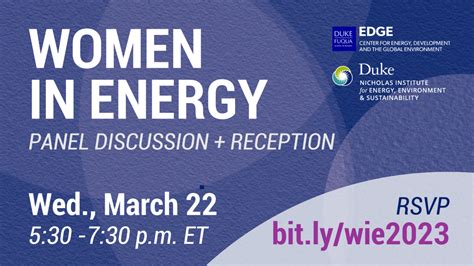 Women In Energy Panel Discussion And Reception The Nicholas Institute