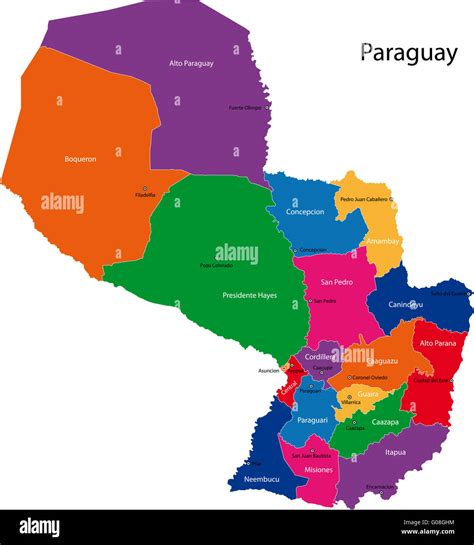 Paraguay Karte Cut Out Stock Images And Pictures Alamy