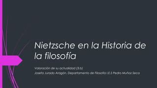 Nietzsche En La Historia De La Filosof A Ppt