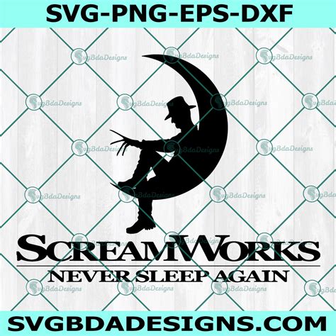 Freddy Krueger Screamworks Svg Elm Street Svg Never Sleep Again Svg