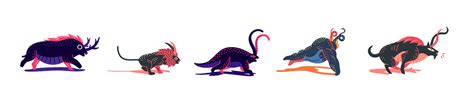 murat kalkavan - Horned Animals // Animated Gif Project
