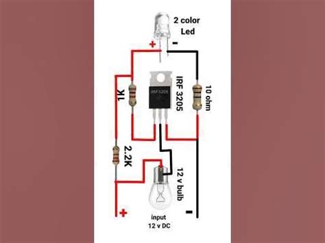 V Bulb Flashing Circuit Irf Mosfet Project Shorts In