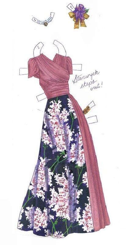 Barbara Stanwyck Outfit Paper Dolls Pinterest Paper Doll Dress