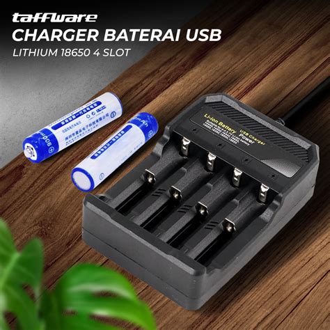 Jual Taffware Charger Baterai Slot Isi Ulang Usb Plug