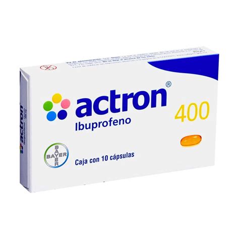 Actron 400 Mg Capsulas Caja10 Farmacia Chs