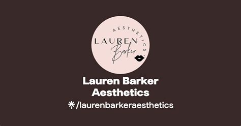 Lauren Barker Aesthetics Instagram Facebook TikTok Linktree