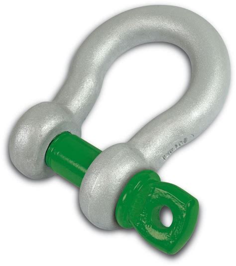 Green Pin Alloy Bow Shackle Screw Pin En13889 Premier Lifting And