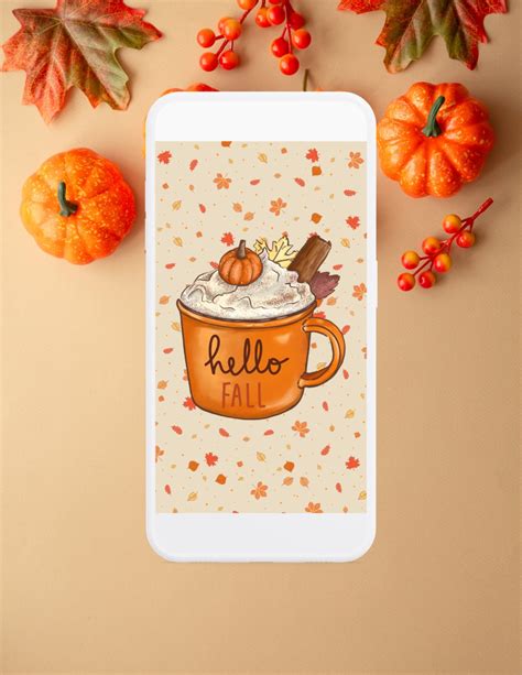 Hello Fall Phone Wallpaper Septemeber Phone Wallpaper iPhone - Etsy