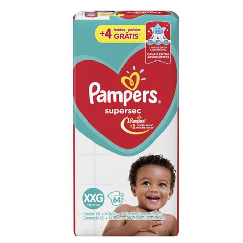 Fralda Pampers Xxg Supersec Jumbo 64 Unidades No Shoptime