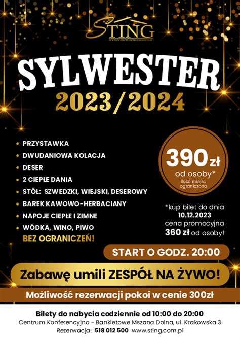 Sylwester Sala Weselna Mszana Dolna