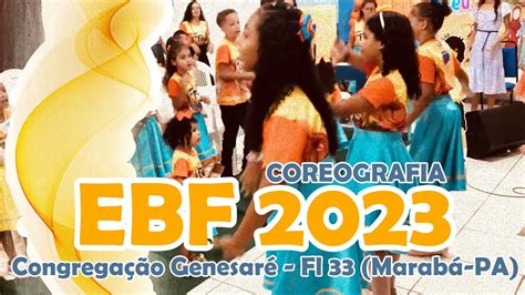 Apresentação de Coreografia infantil na Escola Bíblica de Férias EBF