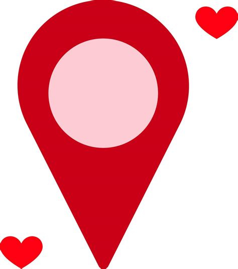 Love Location Map Point Icon In Red Color 24214318 Vector Art At Vecteezy