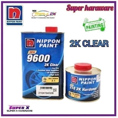 Nippon Paint Nax 9600 Clear 2k Coat 21 Extra Solid With Harderner