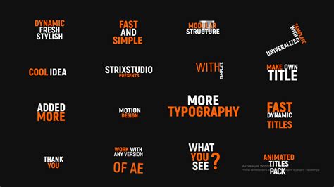 Kinetic Typography Motion Graphics Templates Motion Array