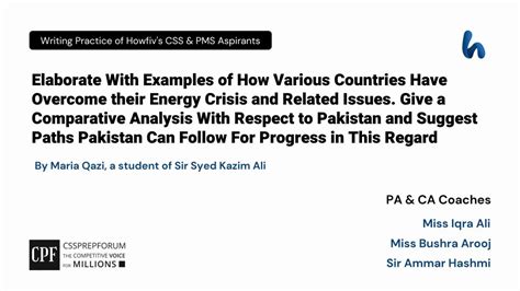 Lessons For Pakistan To Overcome Energy Crisis