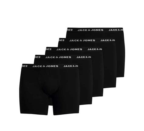 Jack Jones Boxershort Black 5 Pack Bigmensfashion Grote Maten