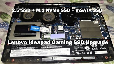 Lenovo Ideapad Gaming 3 Ssd Upgrades Sata And Nvme Ssd Youtube