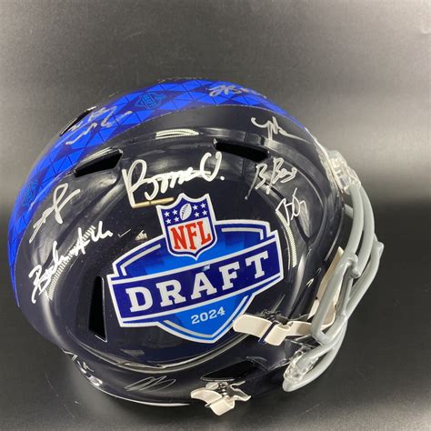 Nfl Nfl Draft Replica Helmet Signed By Over Players Including