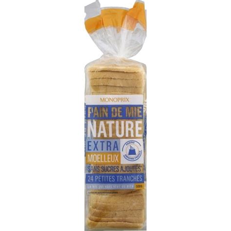 Monoprix Pain De Mie Nature Extra Moelleux Monoprix Fr