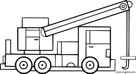 Easy Truck Crane Coloring Page ColoringAll 6930 The Best Porn Website