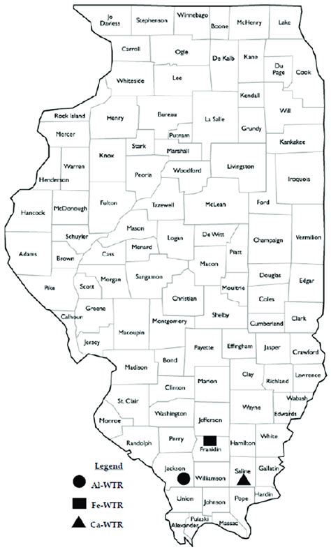 Illinois State Map By County - Cities And Towns Map