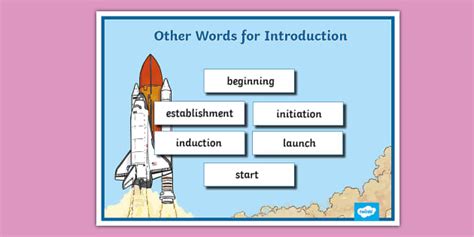 Other Words For Introduction Word Mat L Enseignant A Fait