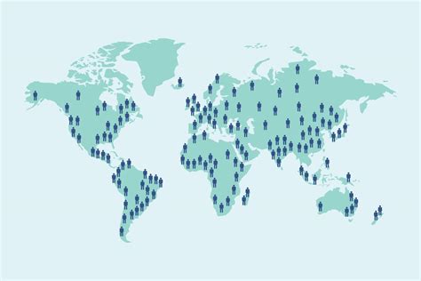 World Map Population Vector Illustration 39257982 Vector Art At Vecteezy