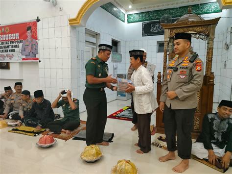 Dandim Soppeng Bersama Kapolres Dan Jajaran Lakukan Safari Subuh