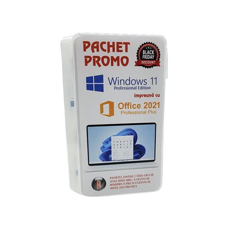 Пакет Microsoft Windows 11 Pro, 64 бита с лиценз за Office 2021 Pro ...