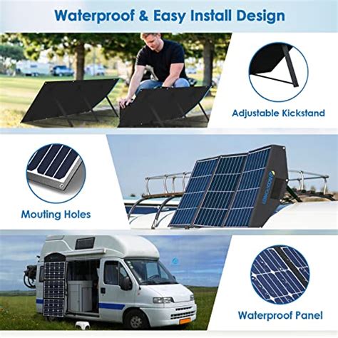 ACOPOWER 120W Portable Solar Panel 3x40W 12v Foldable Solar Panel