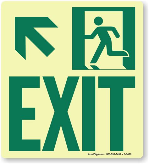 NFPA 170 Exit Signs Running Man Exit Signs